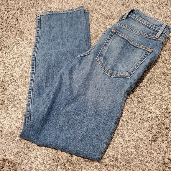 Slvrlake London High Rise Straight Jeans Runyon Wash 25 - Picture 1 of 4